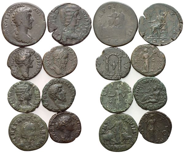 Lot of 8 Roman Imperial Æ coins