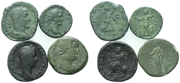 Lot of 4 Roman Imperial Æ coins
