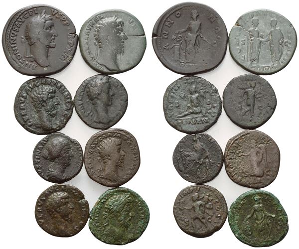 Lot of 8 Roman Imperial Æ coins