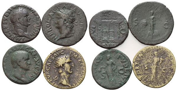 Lot of 4 Roman Imperial Æ coins