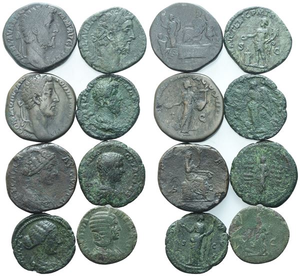 Lot of 8 Roman Imperial Æ coins