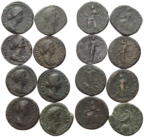 Lot of 8 Roman Imperial Æ coins