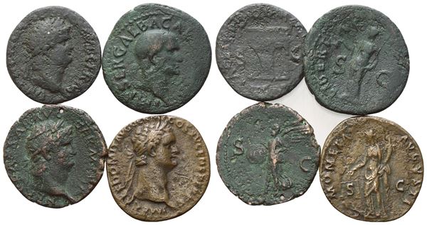 Lot of 4 Roman Imperial Æ coins