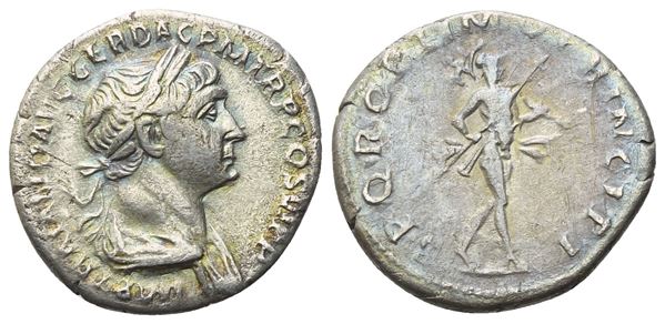 Trajan (98-117), Denarius, Rome, 113-114; AR (2,98 g; 19,1 mm; 7 h)
