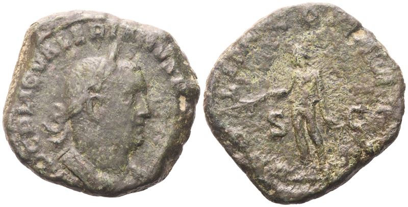 Valeriano I (253–260), Sestertio, Roma, 255–256