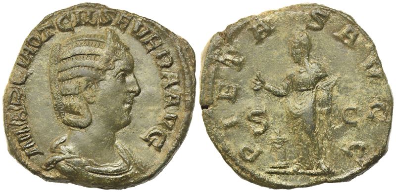 Otacilia Severa, Sestertius Struck Under Philip I, Rome, Ad 244-249; Æ (g 19,55; MM 31)
