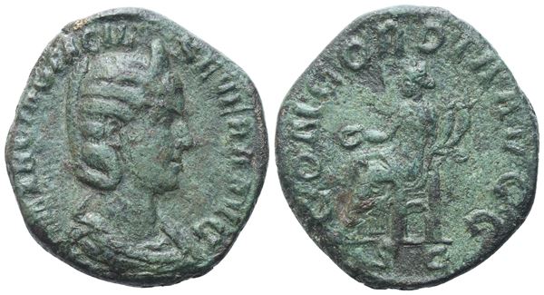 Otacilia Severa Augusta (244-249), Sestertius struck under Philip I, Rome, 247-248; Æ (15,75 g; 28,5 mm)