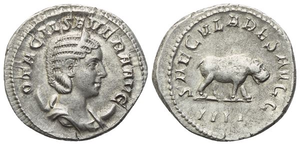 Otacilia Severa, Antoninianus struck under Philip I, Rome, 248; AR (4,02 g; 22,2 mm; 12 h)
