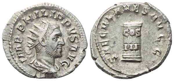 Philip I (244-249), Antoninianus, Rome, 249; AR (3,87 g; 23,5 mm; 12 h)