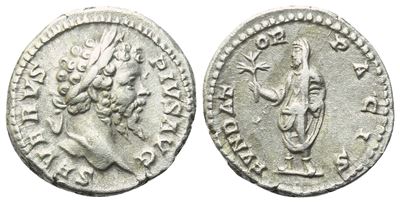 Settimio Severo, Denario romano (202–210 d.C.), zecca di Roma