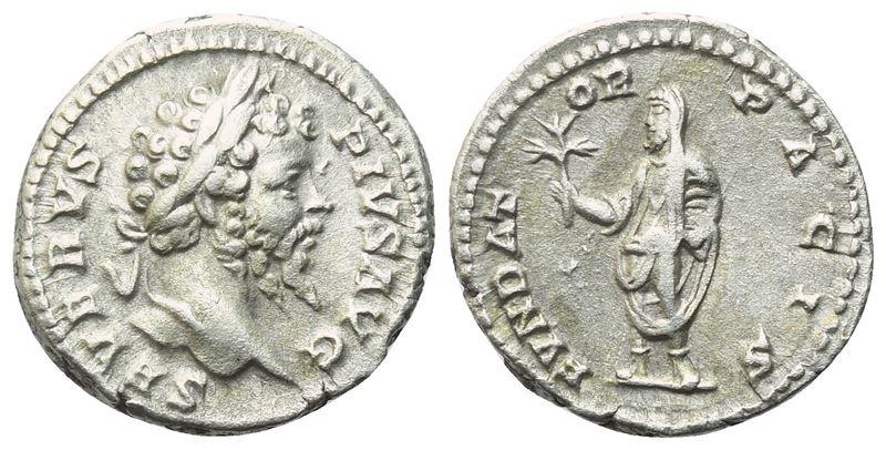 Settimio Severo, Denario romano (202–210 d.C.), zecca di Roma