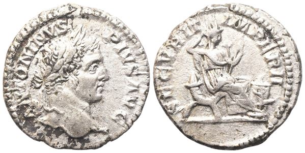 Caracalla (198-217), Denarius, Rome, 206-210; AR (3,76 g; 18,5 mm; 7 h)
