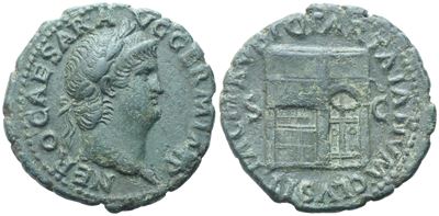 Nero (54-68), As, Rome, Ad 65; Æ (10,60 G; 27,8 MM; 6 H)