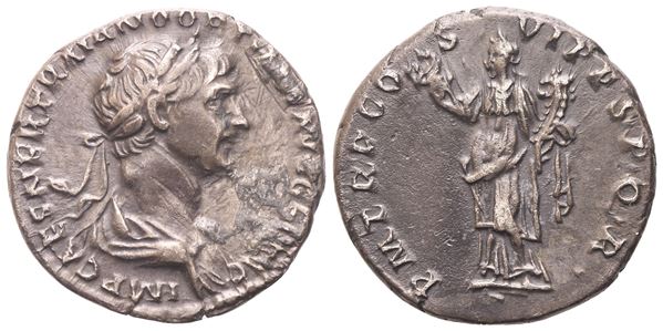 Trajan (98-117), Denarius, ROME, 114-116; AR (3,35 g; 17 mm; 7 h)