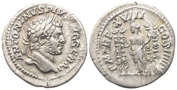 Caracalla (198-217), Denarius, Rome, 215; AR (2,99 g; 18,7 mm; 6 h)