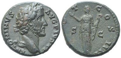 Antoninus Pius (138-161), As, Rome, 145-161; Æ (10,88 G; 25 MM; 11 H)