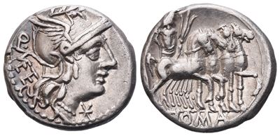 Q. Caecilius Metellus, Denarius, 130 Bc; Ar (3,91 G; 18,5 MM; 5 H)
