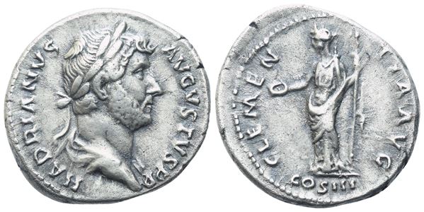 Hadrian (117-138), Denarius, Rome, 134-138; AR (3,66 g; 17,7 mm; 6 h)