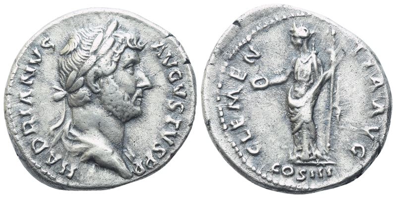 Hadrian (117-138), Denario romano, Roma 134-138