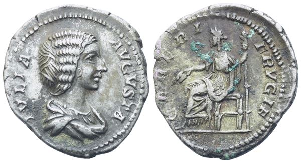 Julia Domna, Denarius struck under Septimius Severus and Caracalla, Rome, 196-211; AR (3 g; 19 mm; 12 h)