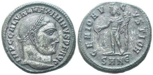 Maximinus II (310-313), Follis, Nicomedia, 312-313; Silvered Æ (7,05 g; 22,2 mm; 6 h)