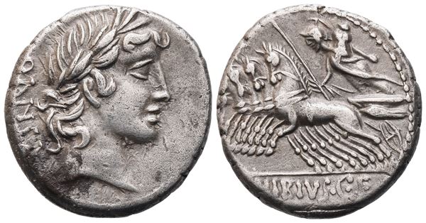 C. Vibius Pansa, Denarius, 90 BC; AR (3,65 g; 17,7 mm; 12 h)