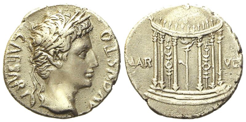 Augustus (27 BC-14 AD), Denarius, uncertain Spanish mint, 18 BC; AR (g 3,63; mm 18,9)