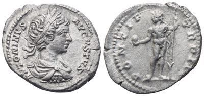 Anonimo romano, Caracalla (198–217), Denario, Roma