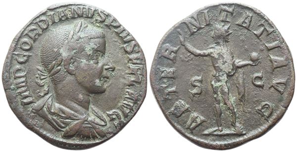 Gordian III (238-244), Sestertius, Rome, AD 240-244; Æ (19,21 g; 30,6 mm; 12 h)