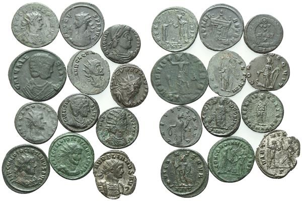 Lot of 12 Roman Imperial Æ coins