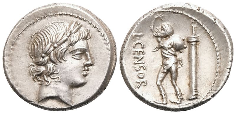 L. Marcius Censorinus, Denarius, Rome, 82 BC; AR (3,76 g; 17,8 mm; 7 h)