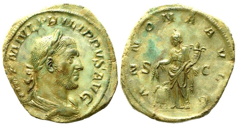 Philip i (244-249), Sestertius, Rome, Ad 244-249; Æ (g 20,66; MM 32)