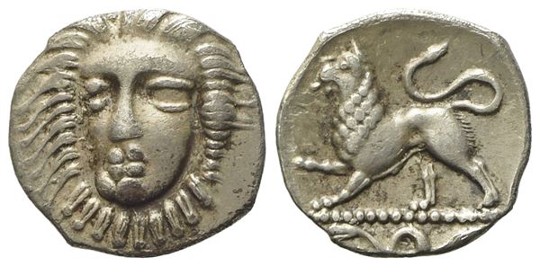 Campania, Phistelia (380-350 BC), Obol; AR (0,56 g; 10,4 mm)