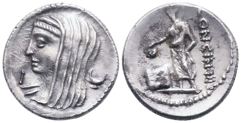 L. Cassius Longinus, Denarius, Rome, 63 BC; AR (3,93 g; 18,5 mm; 6 h)
