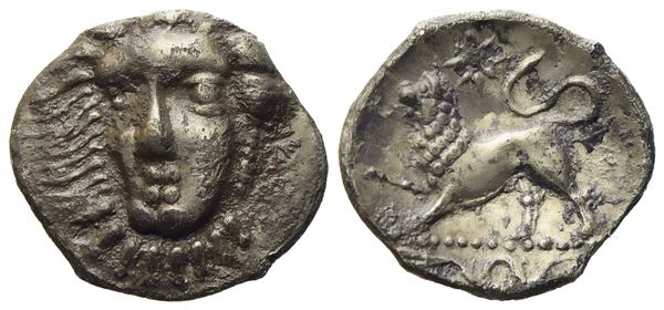 Campania, Phistelia (c. 325-275 BC), Obol, AR (g 0,65; mm 11)