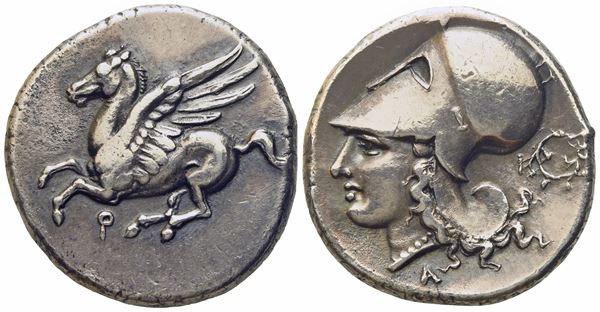 Corinthia, Corinth (c. 375-300 BC), Stater; AR (g 8,55; mm 21)