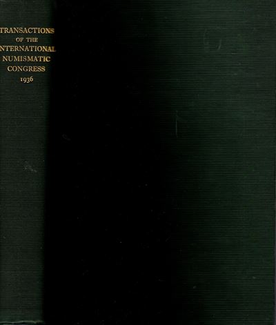 AA.-VV., Transactions of the International Numismatic Congress, Londra 1938