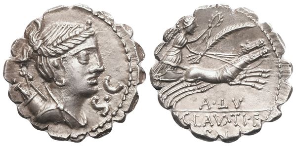 Ti. Claudius Nero, Denarius serratus, Rome, 79 BC; AR (3,88 g; 18,5 mm; 6 h)