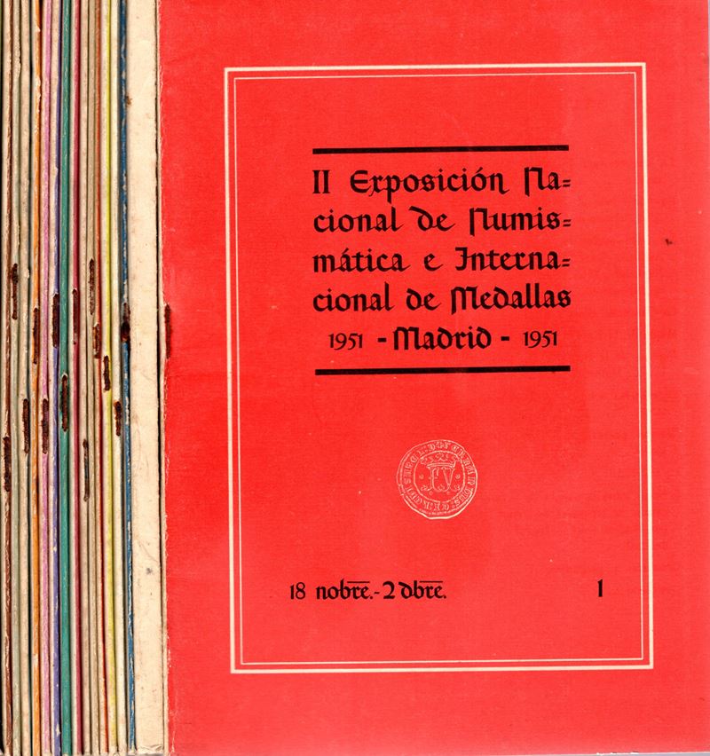 AA.-VV., II Exposición Nacional de Numismática e Internacional de Medallas 1951 - Madrid, opera c...