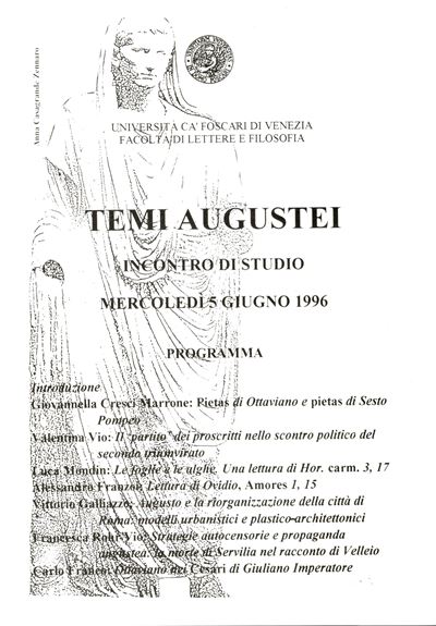 AA.-VV., Temi Augustei: Incontro di studio, Amsterdam, 1998