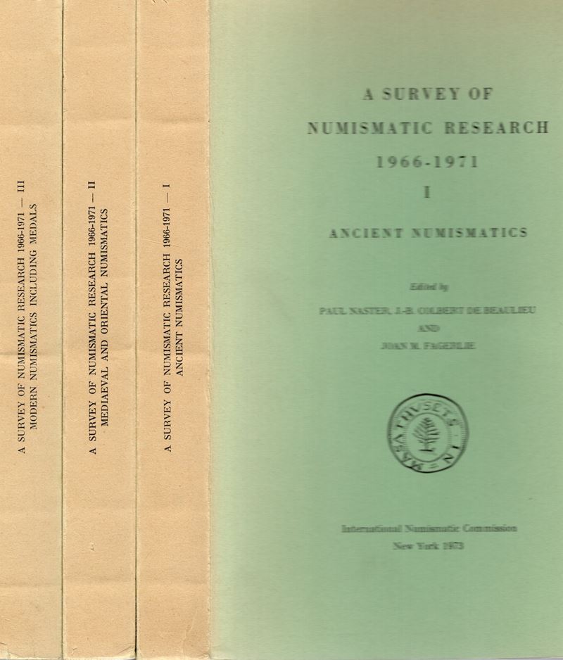 AA. - VV., A survey of numismatic research 1966-1971 - International Numismatic Commission, 1973 ...