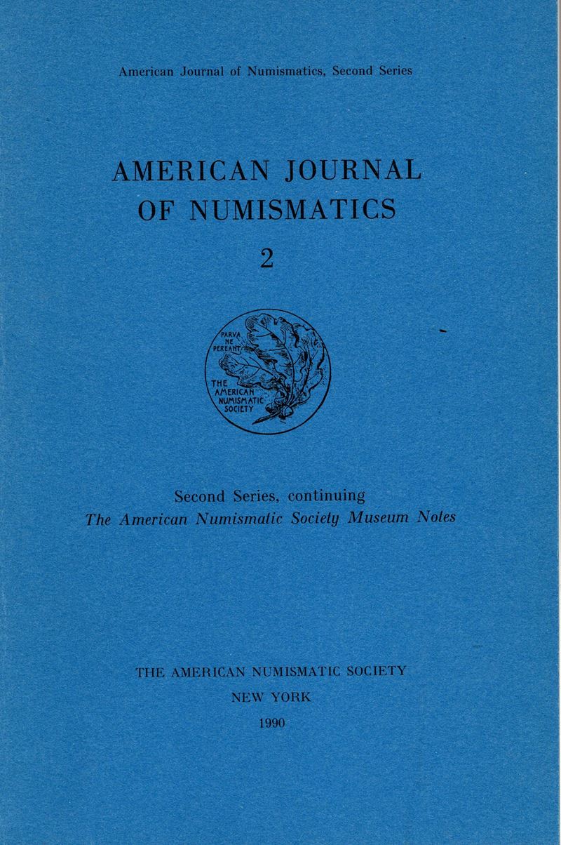 A.N.S., American Journal of Numismatics Vol. 2