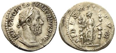 Macrinus (217-218), Denarius, Rome, Ad 217; Ar (g 2,64; MM 20,25)