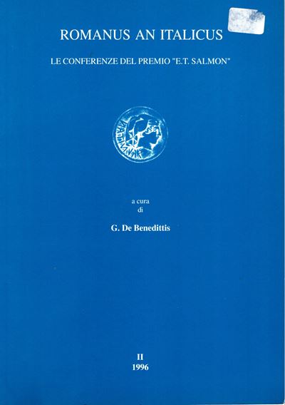 AA.-VV., Romanus an Italicus: Le conferenze del premio 'E.T. Salmon', Campobasso, 1996