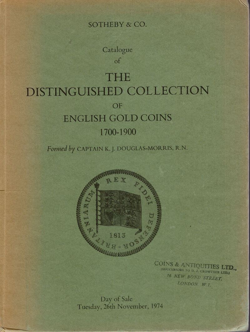 Sotheby & Co., Catalogo della collezione di monete d'oro inglesi 1700-1900
