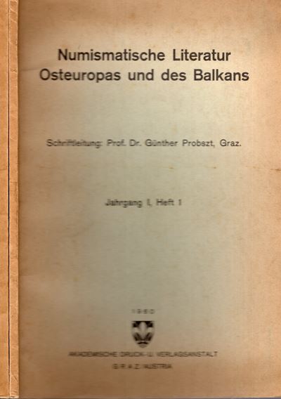 Gunther Probzt, Numismatiche literatur in Europa orientale e Balcani, 2 volumi