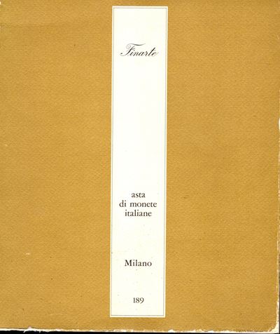 FINARTE, Catalogo della vendita di monete italiane, Milano, novembre 1974