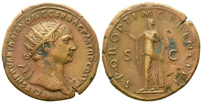 Trajan (98-117), Dupondius, Rome, Ad 103-111; Æ (g 14,45; MM 27)