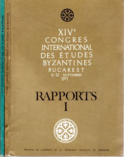 AA.-VV., XIV Congresso Internazionale di Studi Bizantini, Bucarest 6-12 Settembre 1971, 5 volumi ...