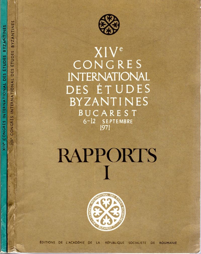 AA.-VV., XIV Congresso Internazionale di Studi Bizantini, Bucarest 6-12 Settembre 1971, 5 volumi ...